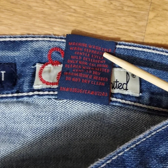 Vintage 90s Ecko Baggy Fit 1972 Jeans Mens Light Wash‎ 40 x 32 Distressed. - Picture 5 of 15